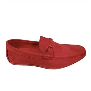 Tanyo by Fernando Aldaz Vito Red Suede Driving Shoes Size 8